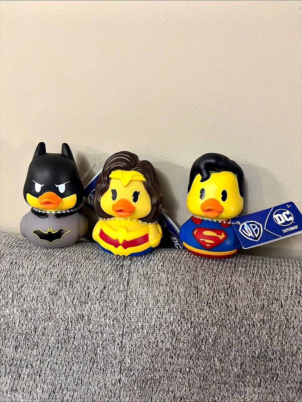 DC Batman Wonder Woman Superman Duck Figures NWT
